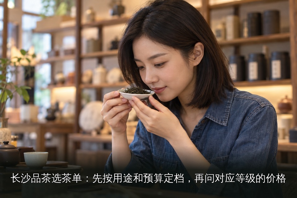 年轻女性品茶主题图｜通用·茶叶挑选